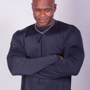 Sheen Black Lycra Long Sleeve
